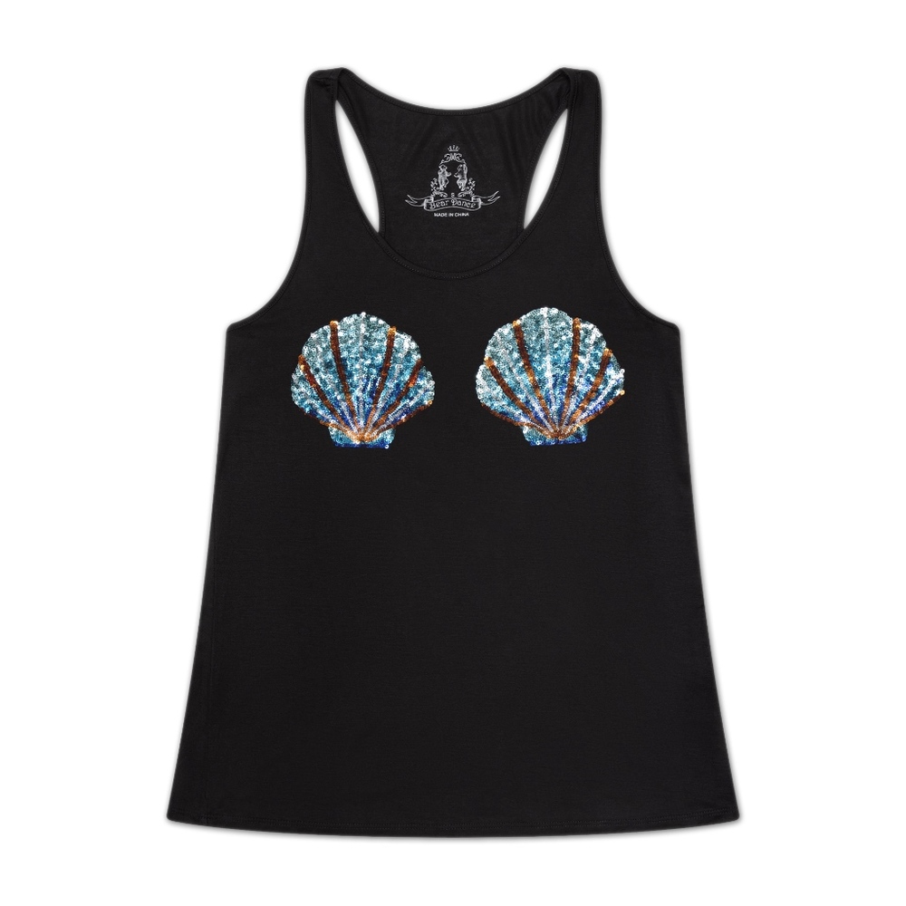 Brand New Sequins Shell Bra Tank Top